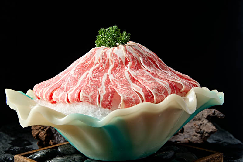 极品日式雪花和牛切片图片