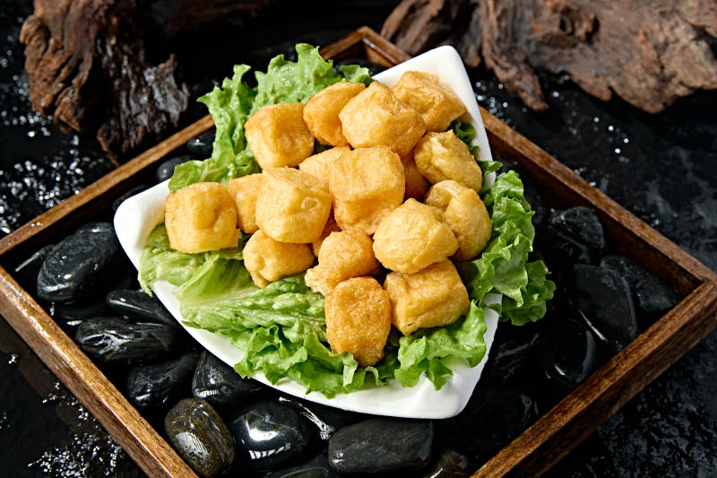 火锅打边炉食材油炸豆腐泡图片