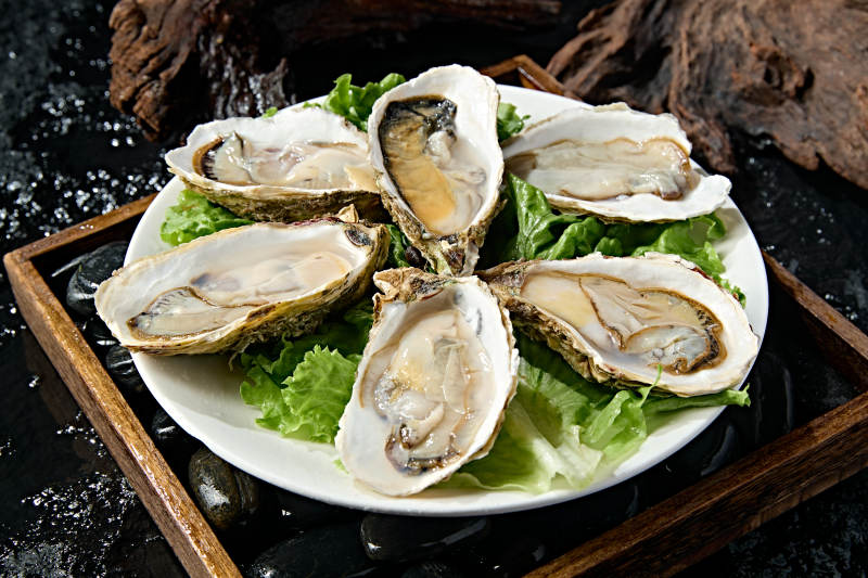 火锅食材鲜开生蚝图片