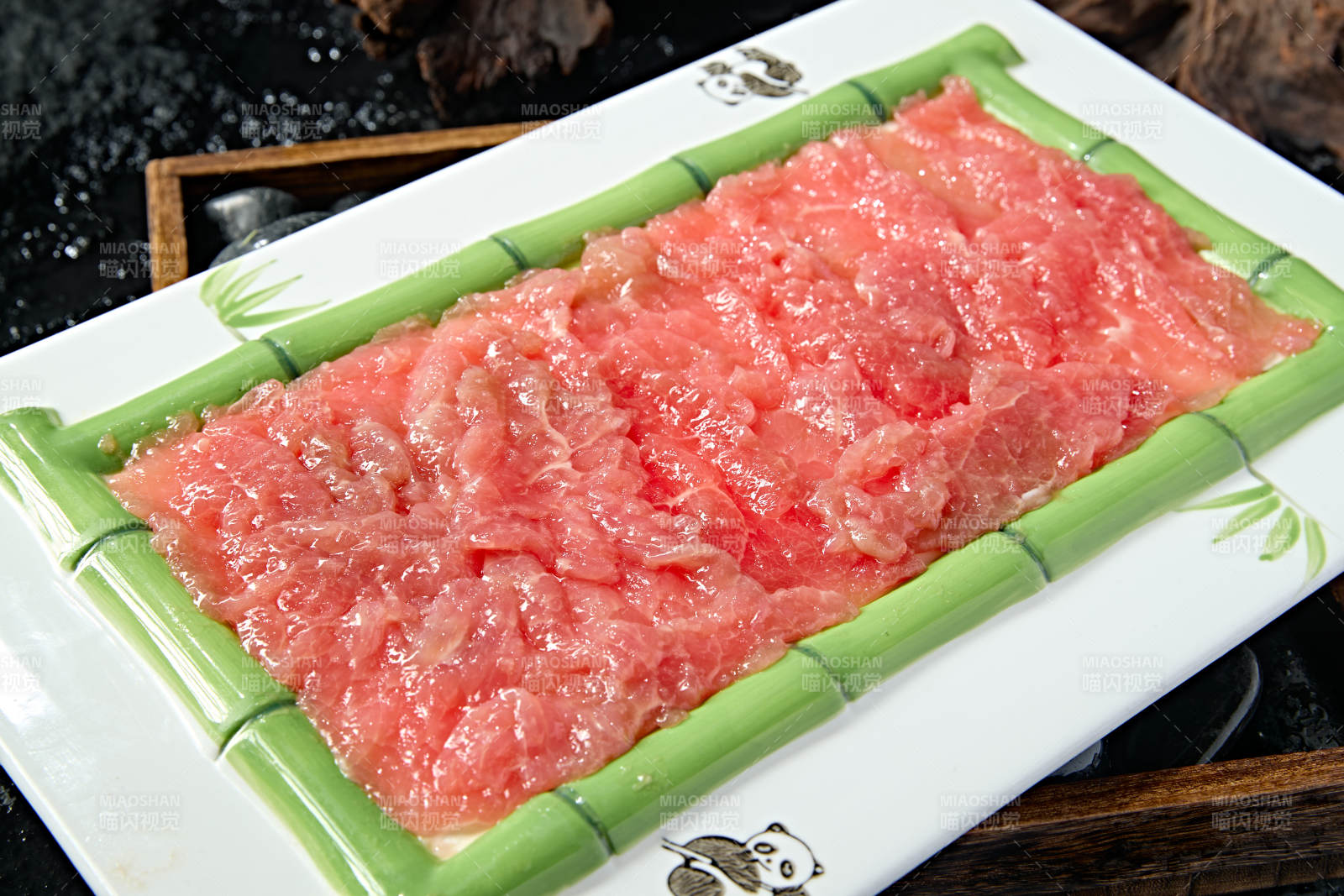 重庆火锅食材嫩滑牛上脑肉图片