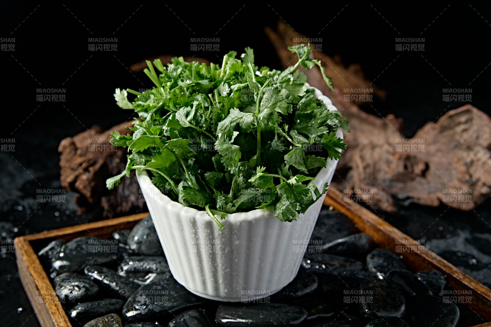 新鲜的火锅食材新鲜香菜图片