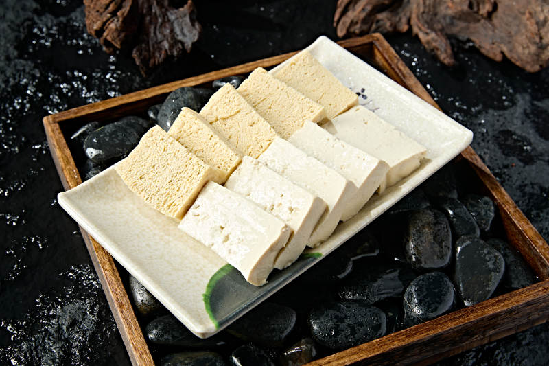 火锅食材鲜豆腐冻豆腐切片拼盘图片