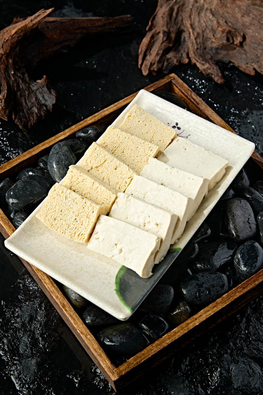 火锅食材鲜豆腐冻豆腐切片拼盘图片