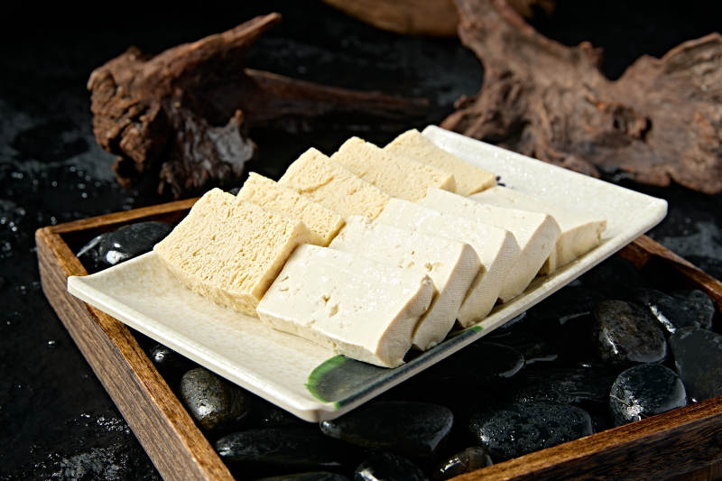 火锅食材鲜豆腐冻豆腐切片拼盘图片