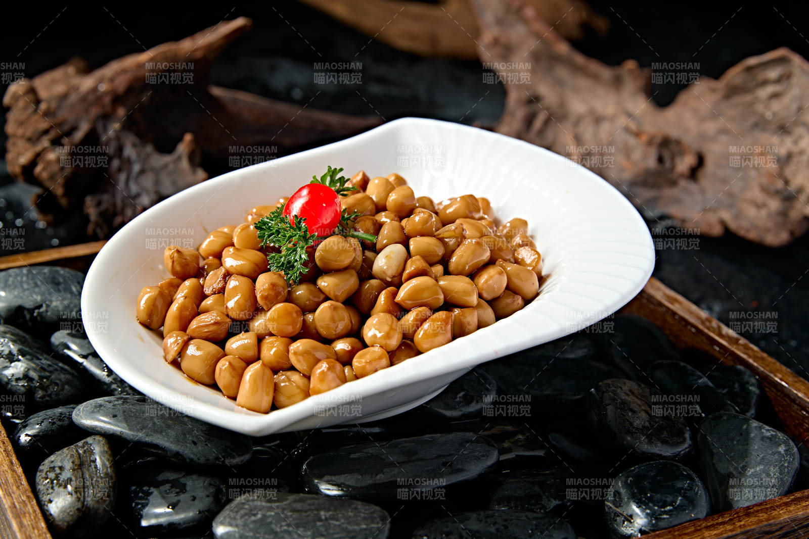 下酒小菜老醋花生米图片