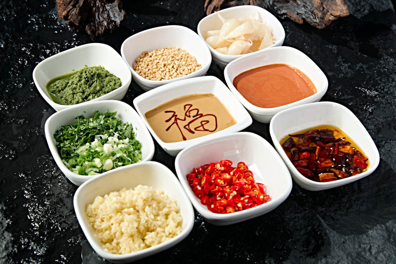 老北京涮肉蘸料小料熬料组合图片