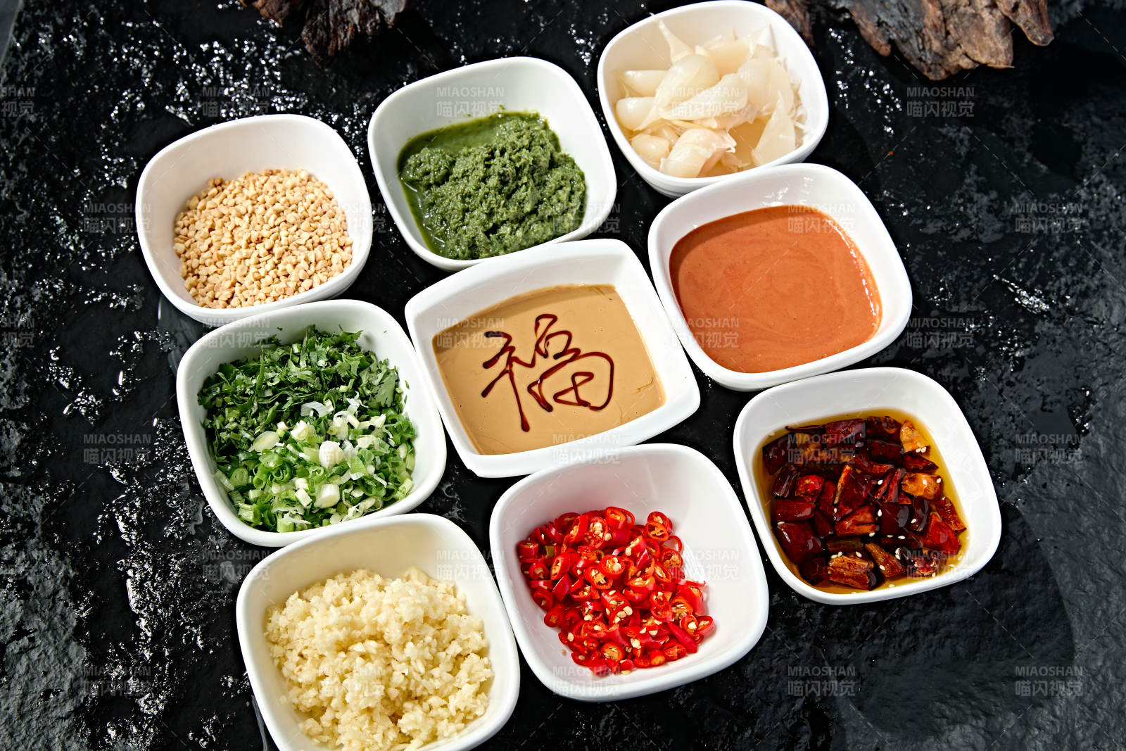 老北京涮肉蘸料小料熬料组合图片