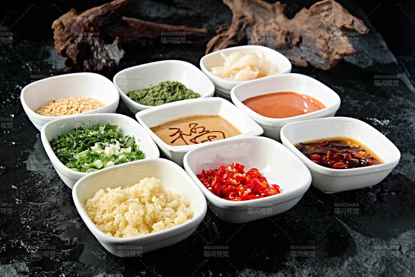 老北京涮肉蘸料小料熬料组合图片