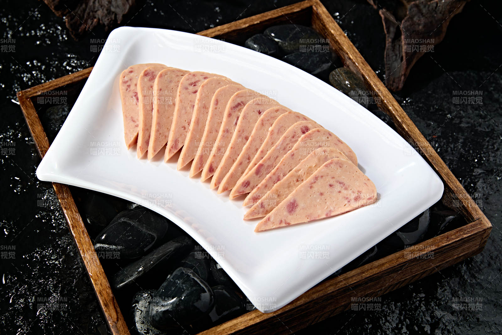 火锅涮品食材切片午餐肉图片