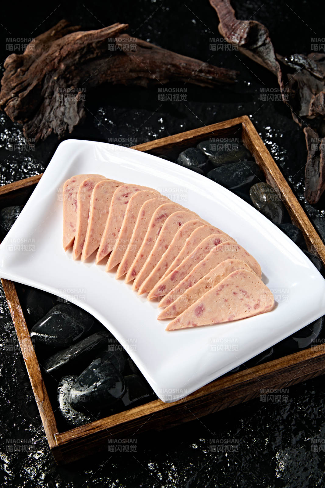 火锅涮品食材切片午餐肉图片