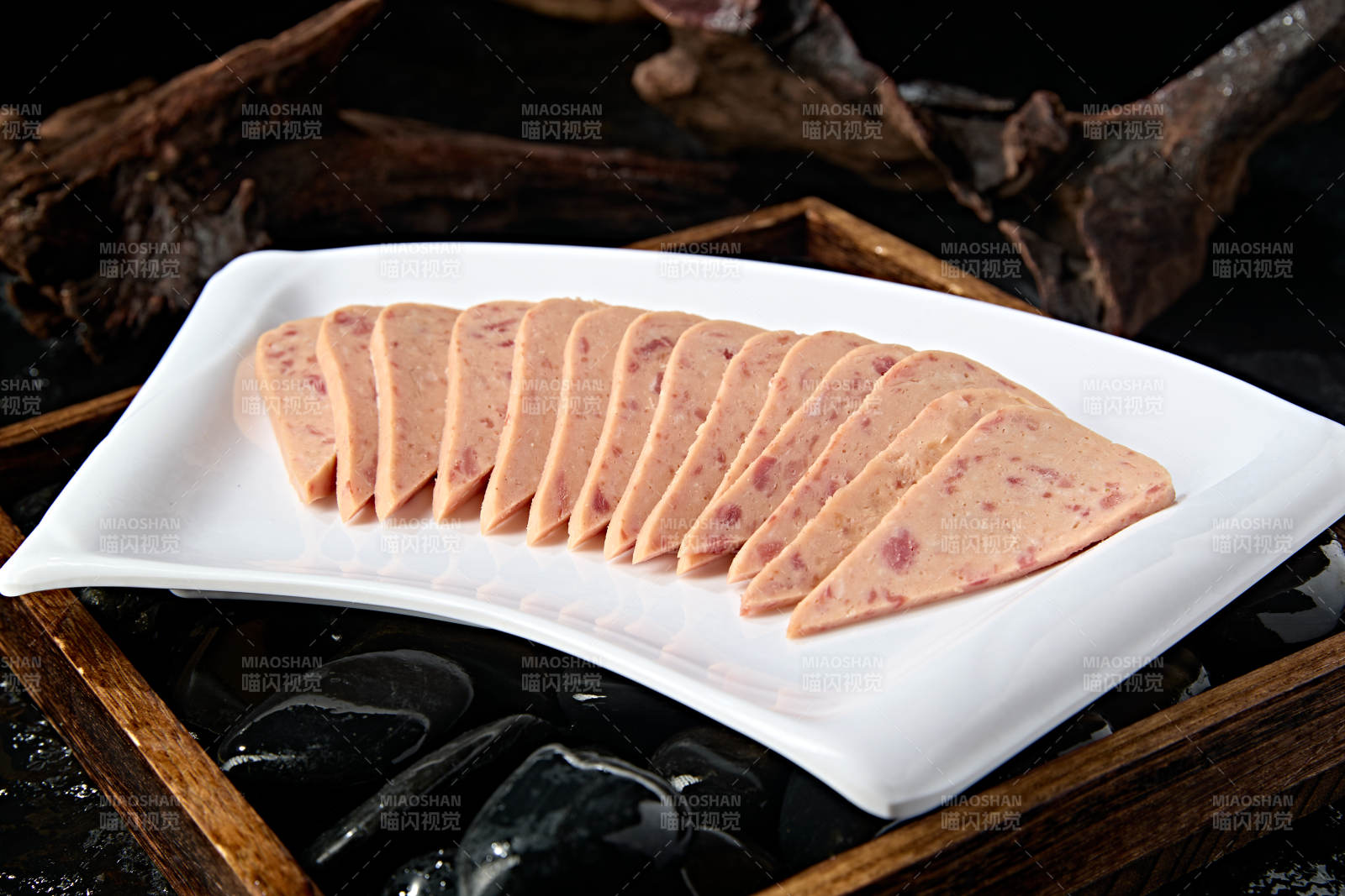 火锅涮品食材切片午餐肉图片