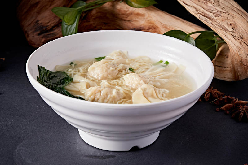 港式茶餐馄饨面图片