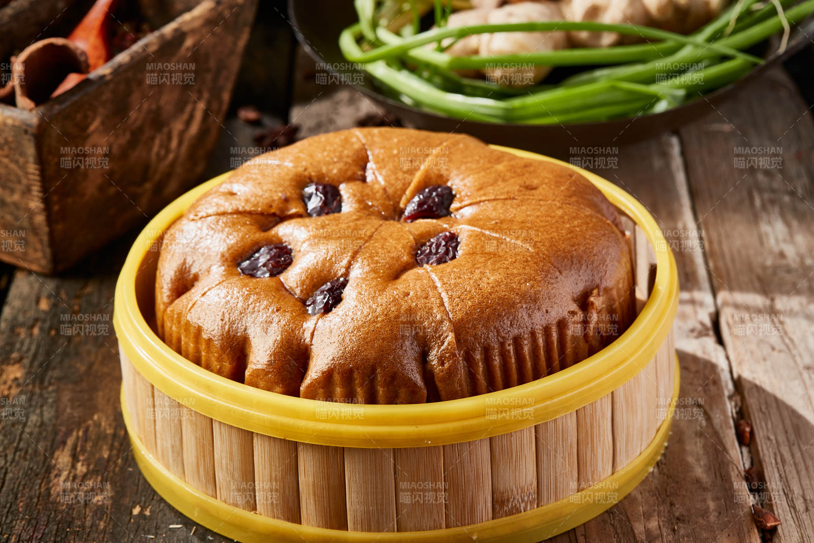 香蒸红枣红糖大发糕图片