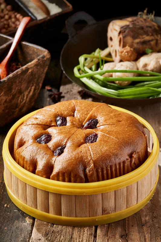 香蒸红枣红糖大发糕图片