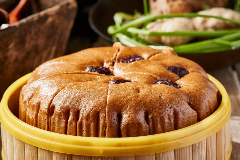 香蒸红枣红糖大发糕图片