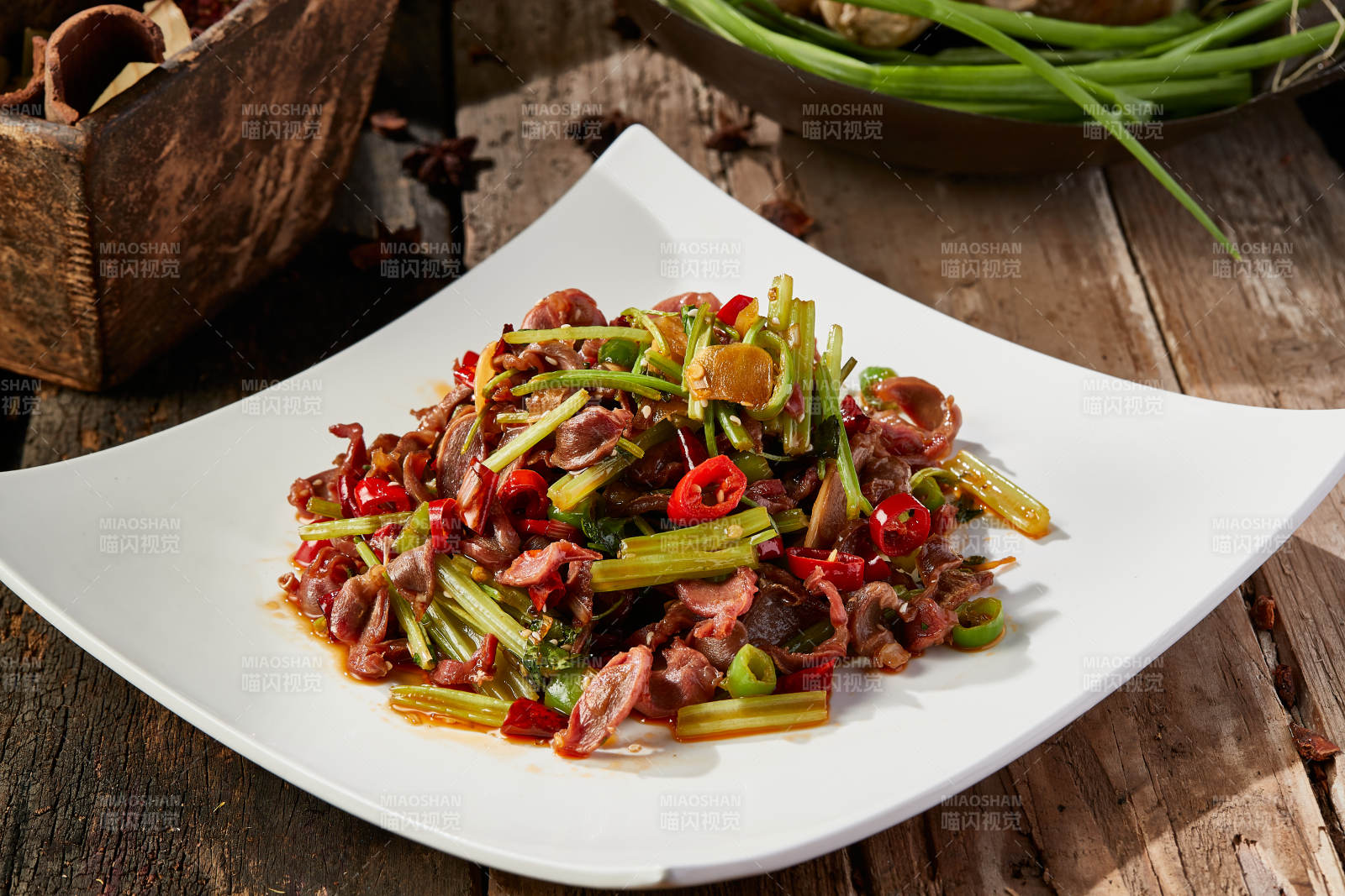 湘味小炒鸡胗片图片