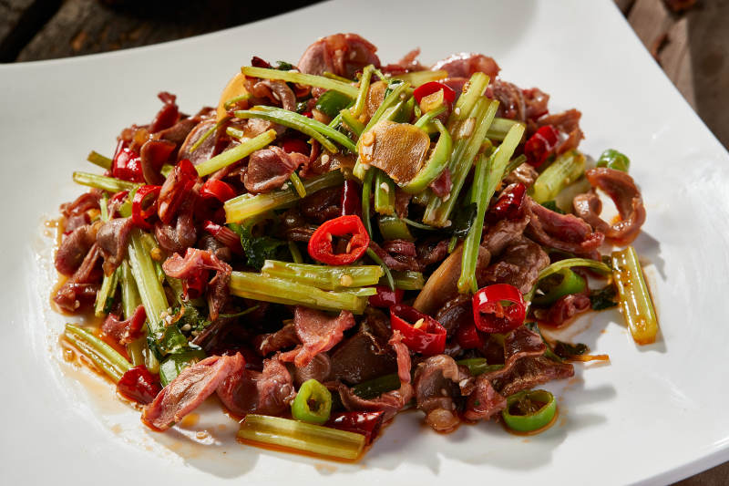 湘味小炒鸡胗片图片