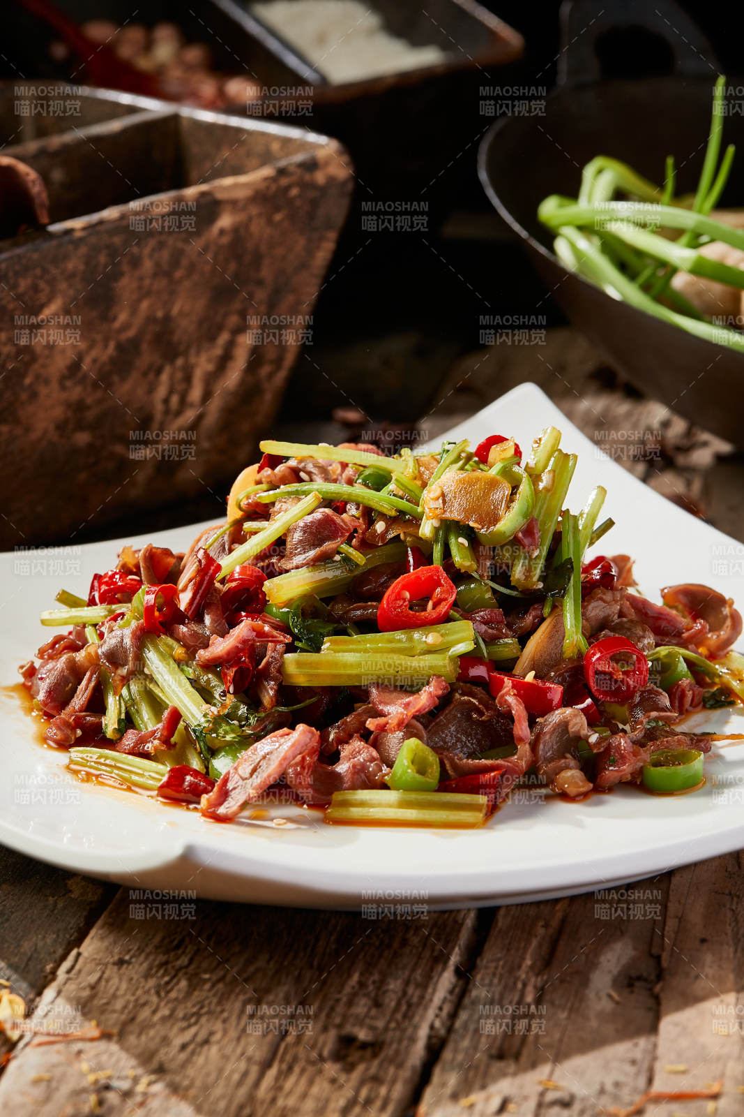 湘味小炒鸡胗片图片