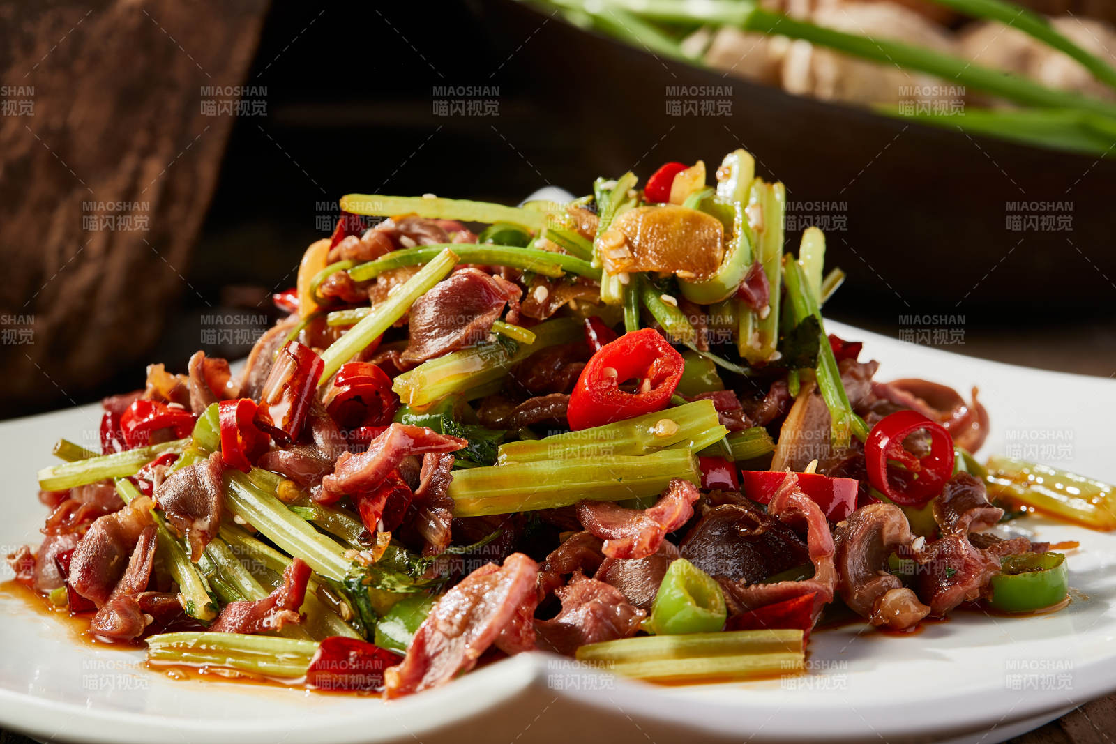 湘味小炒鸡胗片图片