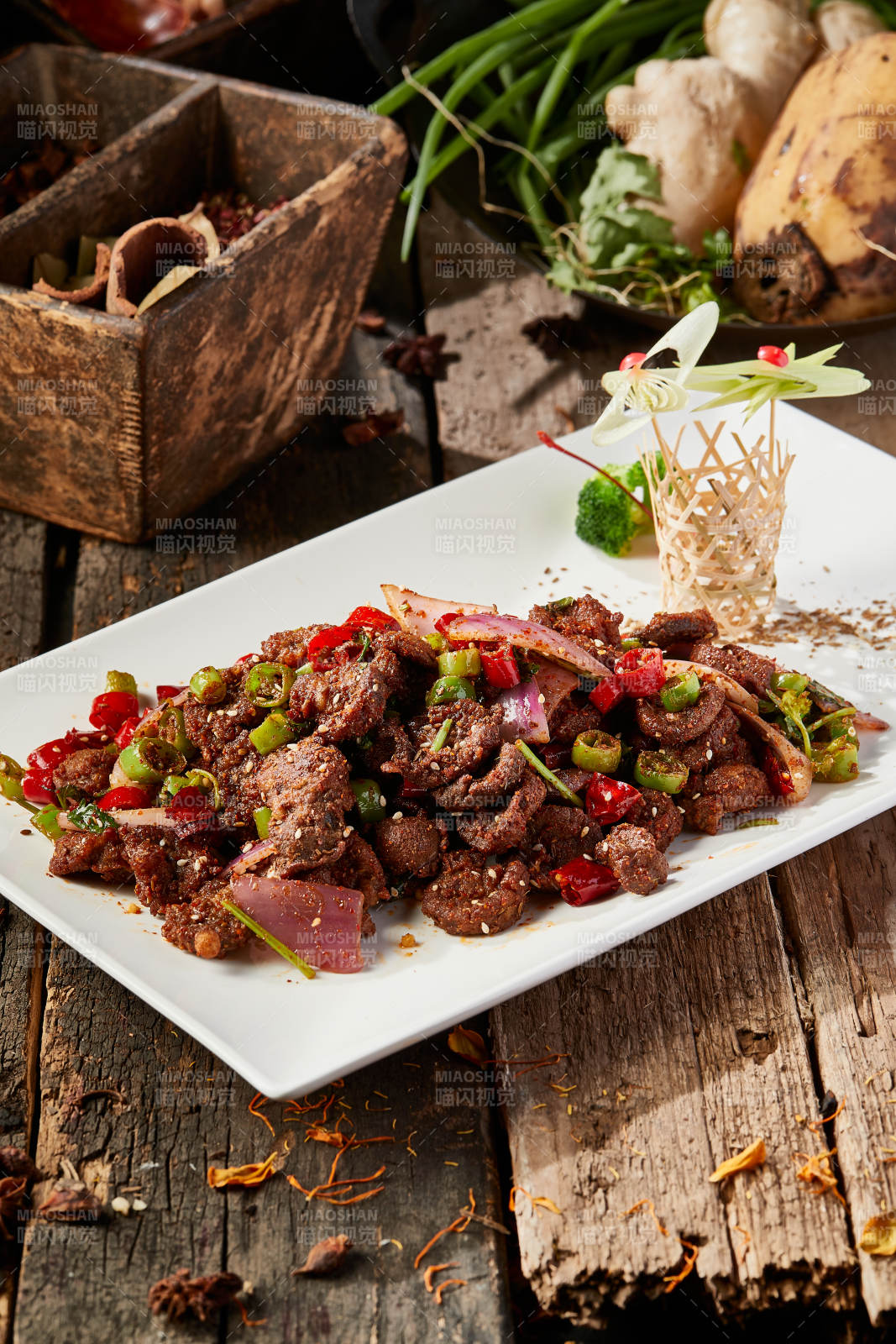 湘味小炒猪腰片图片