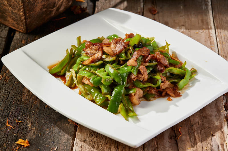 杭椒小炒五花肉图片