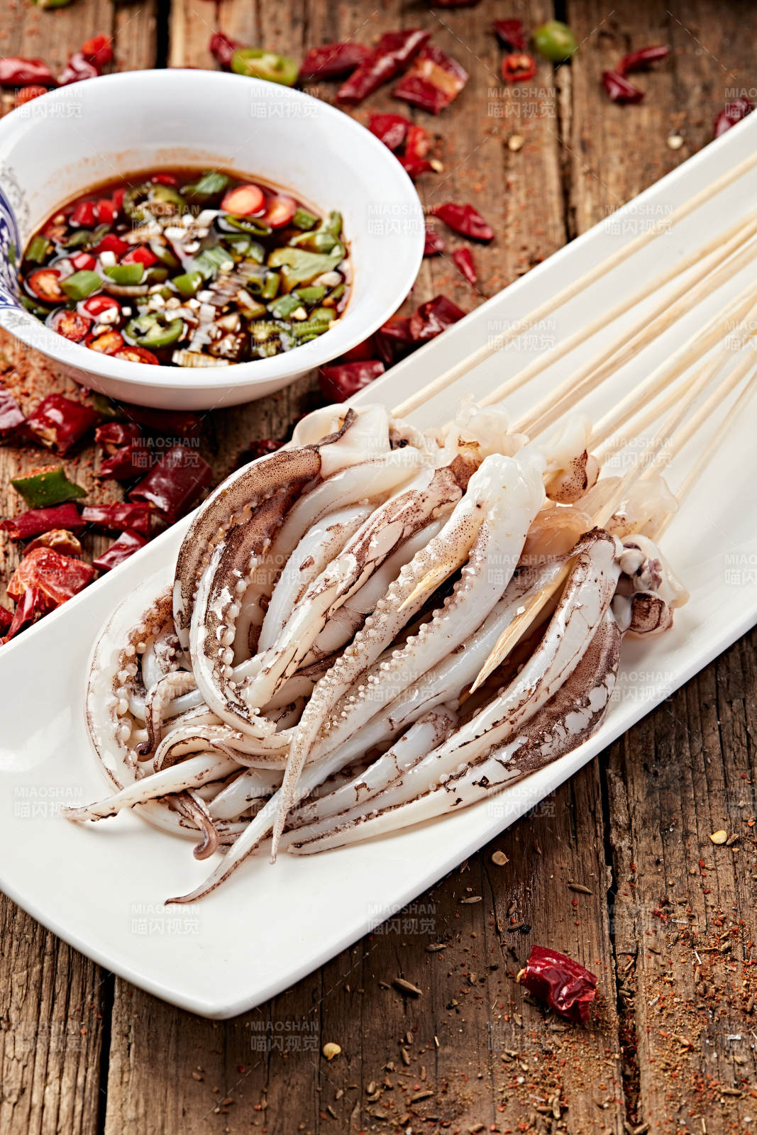 成都串串鱿鱼须图片