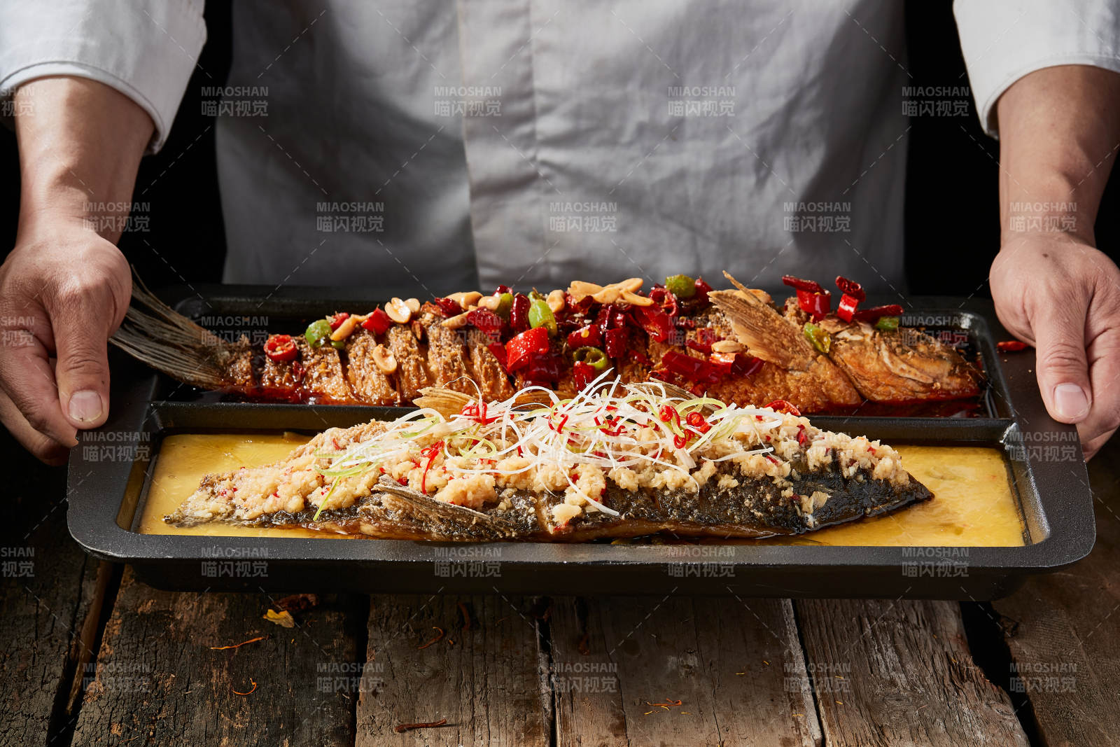 诸葛双味儿铁板烤鱼图片