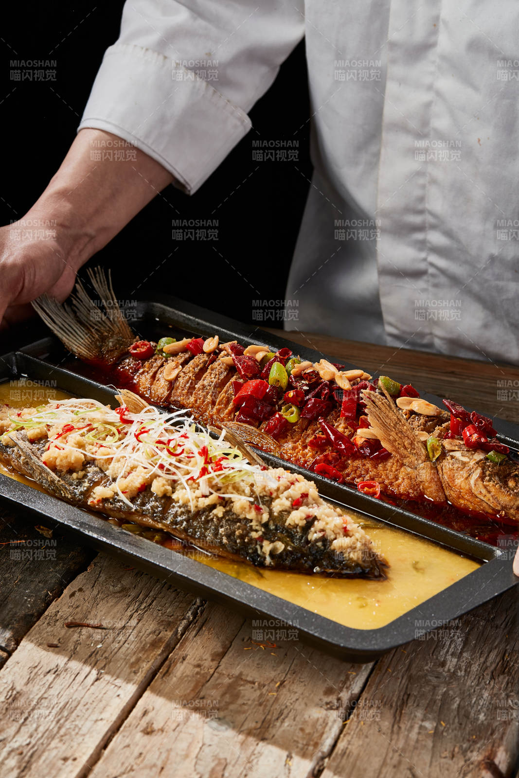诸葛双味儿铁板烤鱼图片