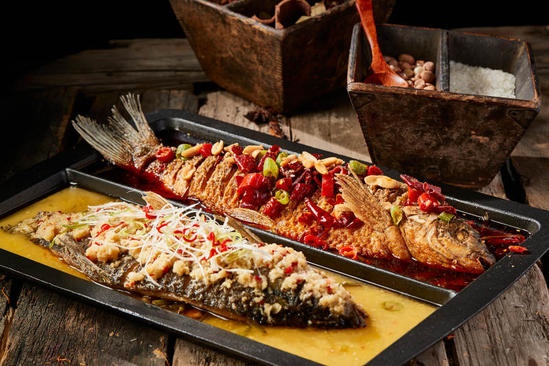 诸葛双味儿铁板烤鱼图片