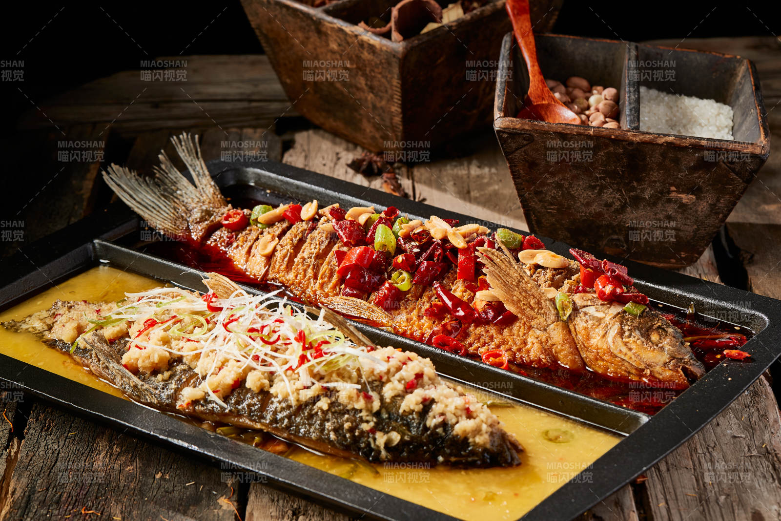 诸葛双味儿铁板烤鱼图片