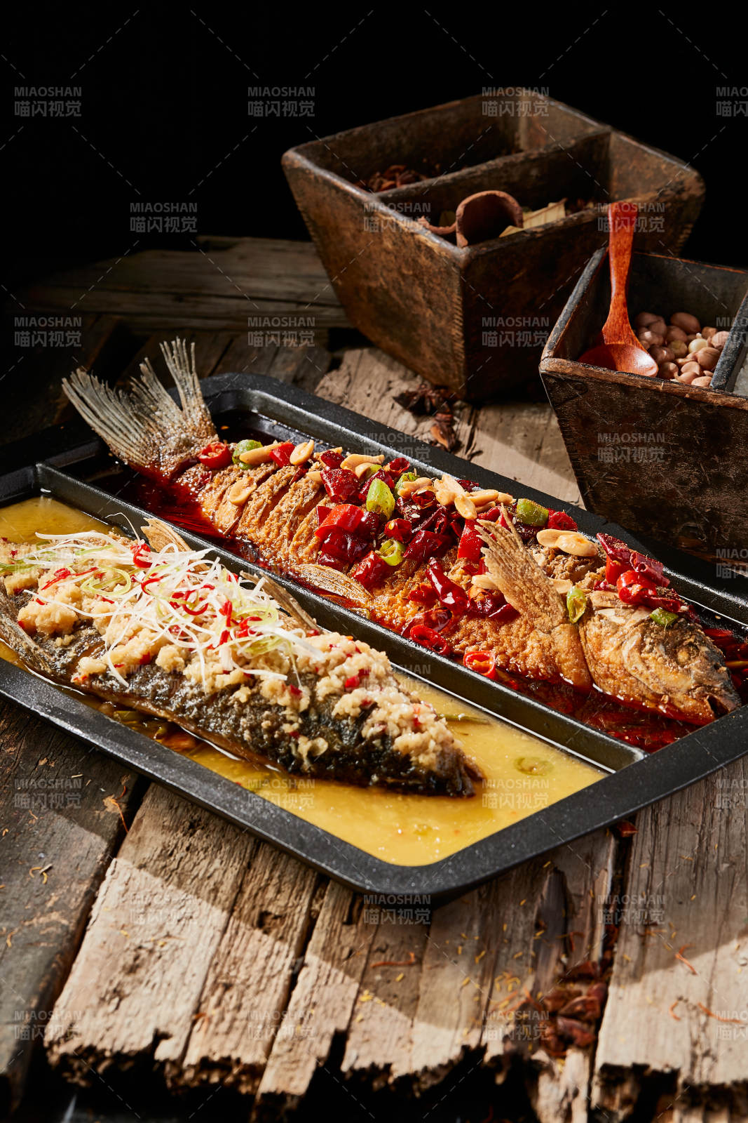 诸葛双味儿铁板烤鱼图片