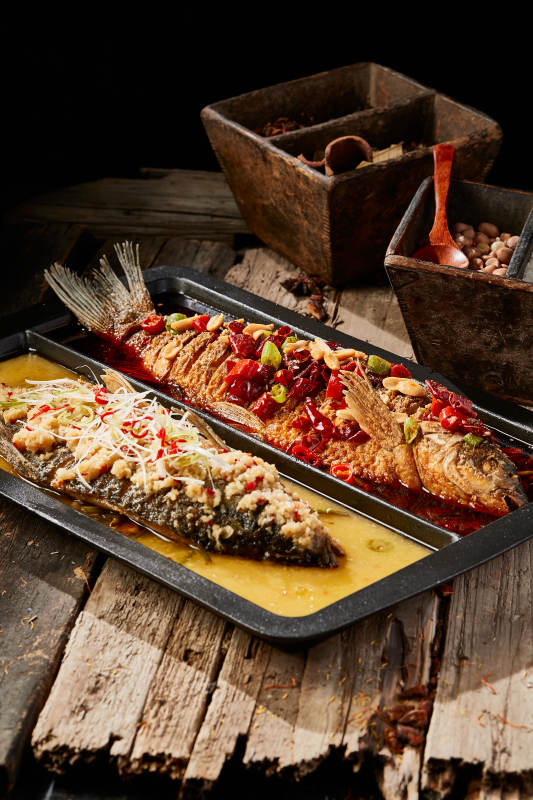 诸葛双味儿铁板烤鱼图片