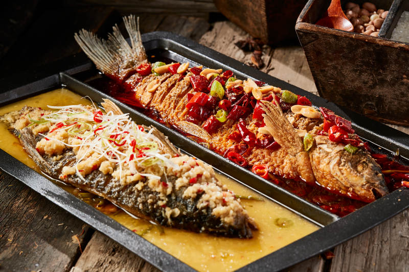 诸葛双味儿铁板烤鱼图片