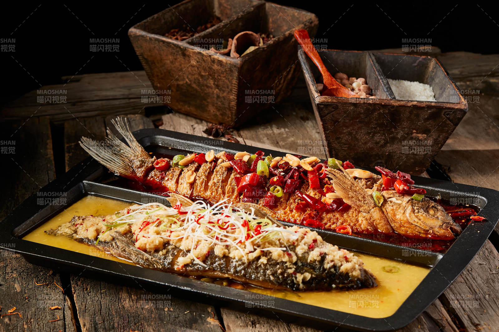 诸葛双味儿铁板烤鱼图片