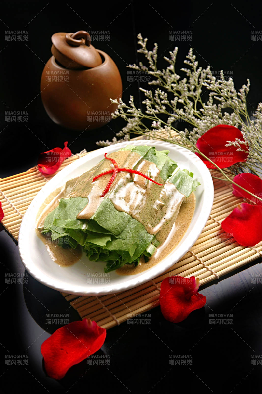 芝麻酱乾隆油麦菜图片