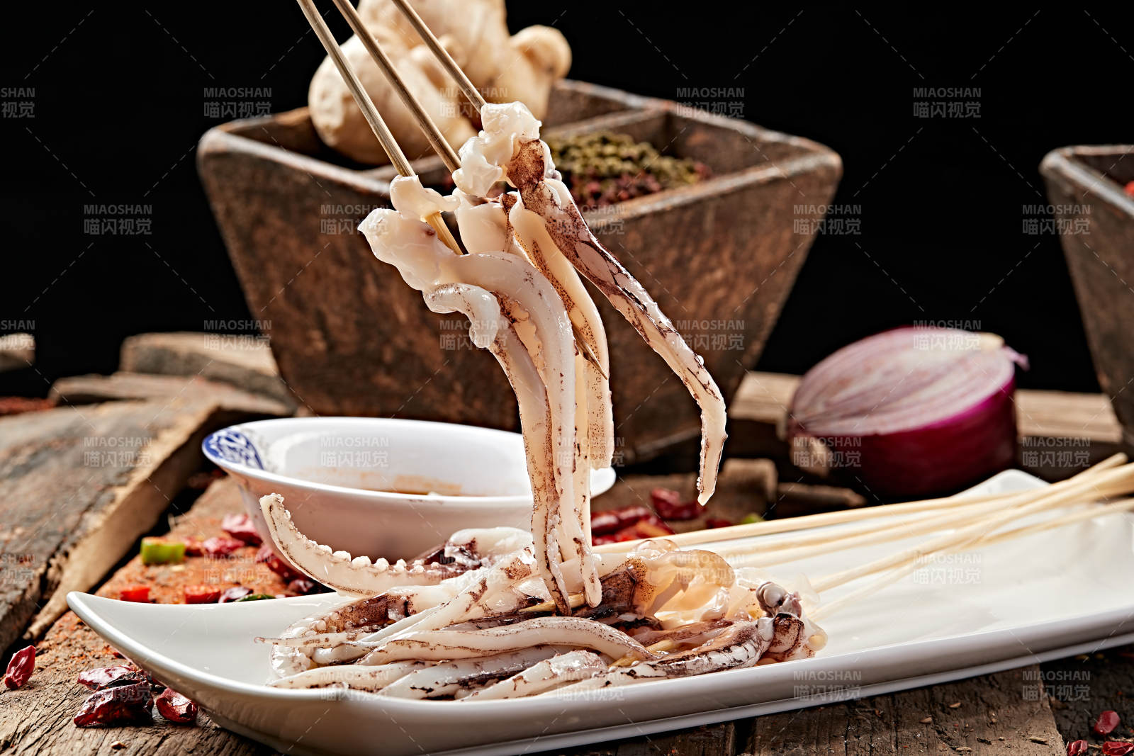 成都串串鱿鱼须图片