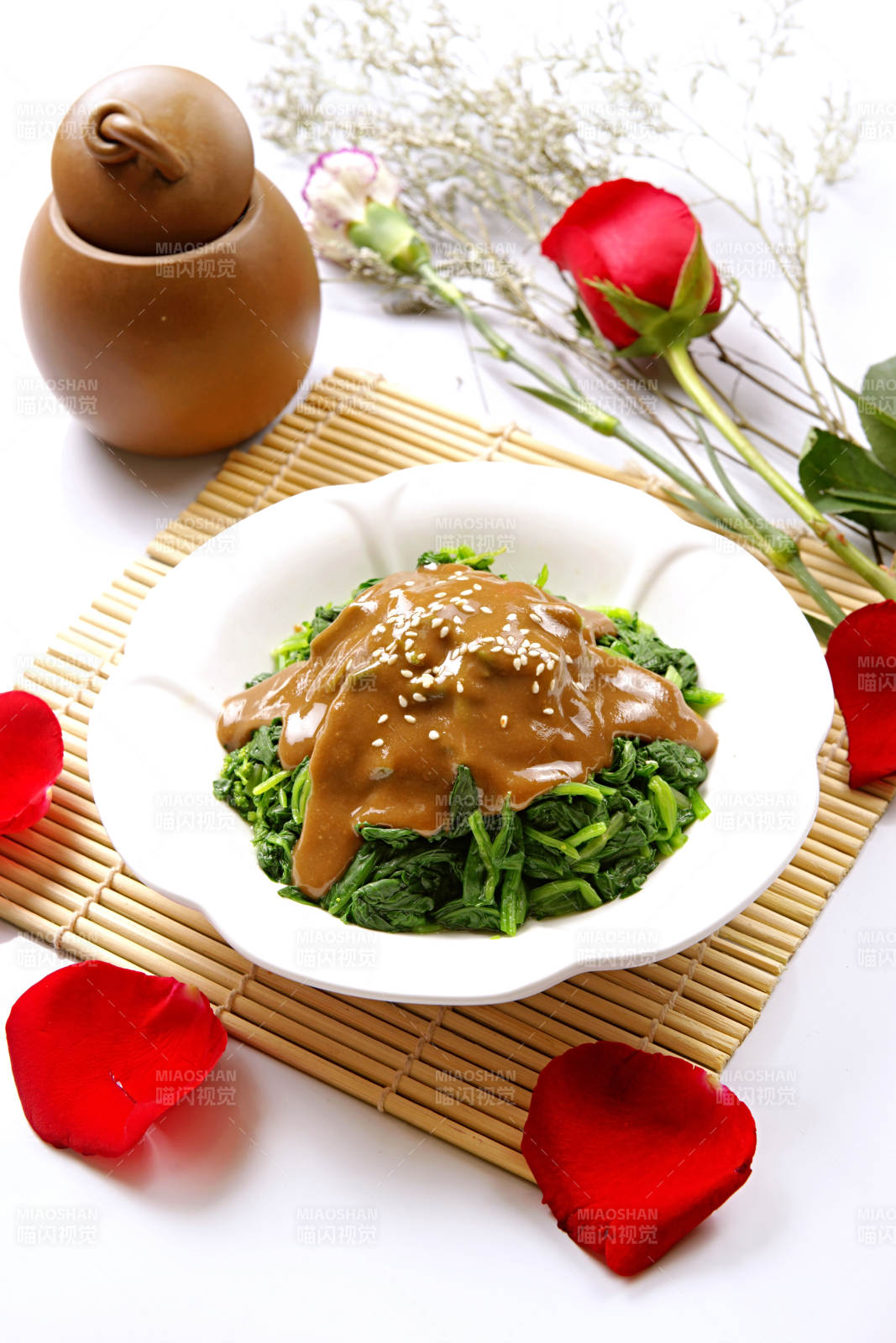 芝麻酱乾隆菠菜图片