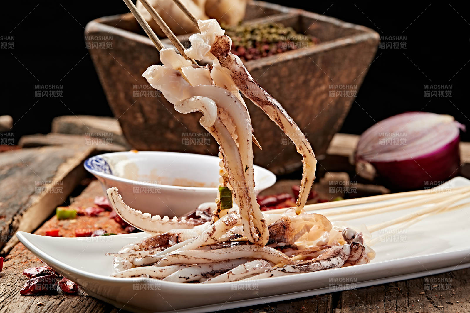 成都串串鱿鱼须图片