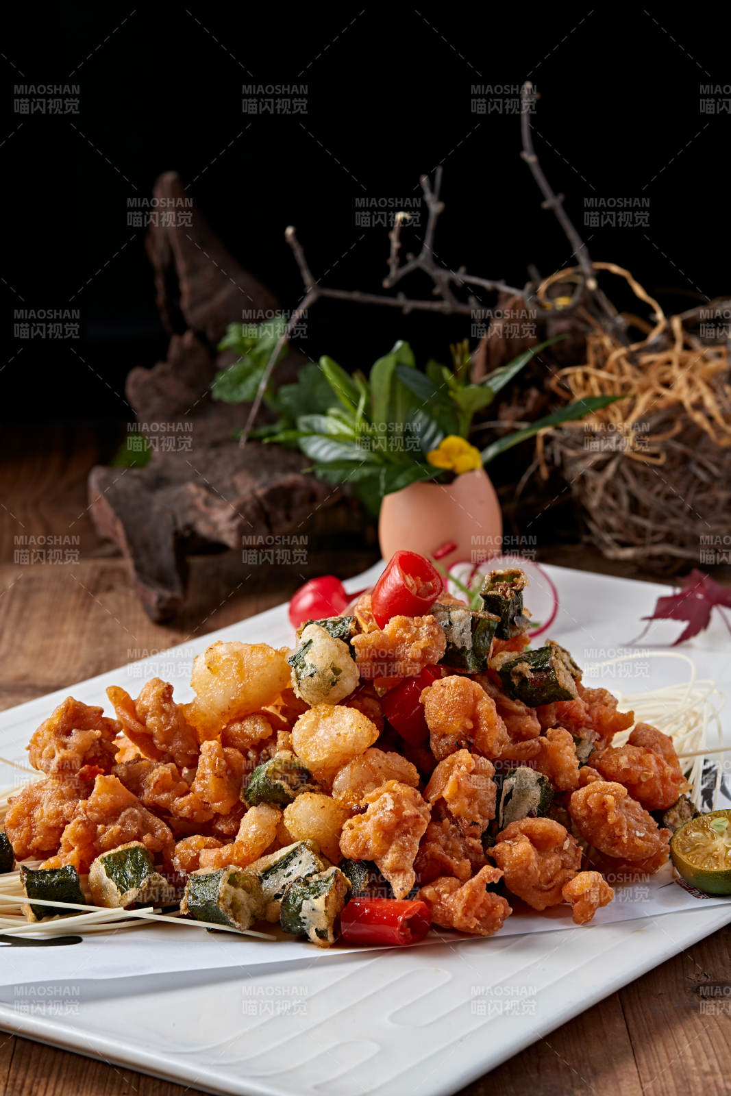 干炸秋葵掌中宝图片