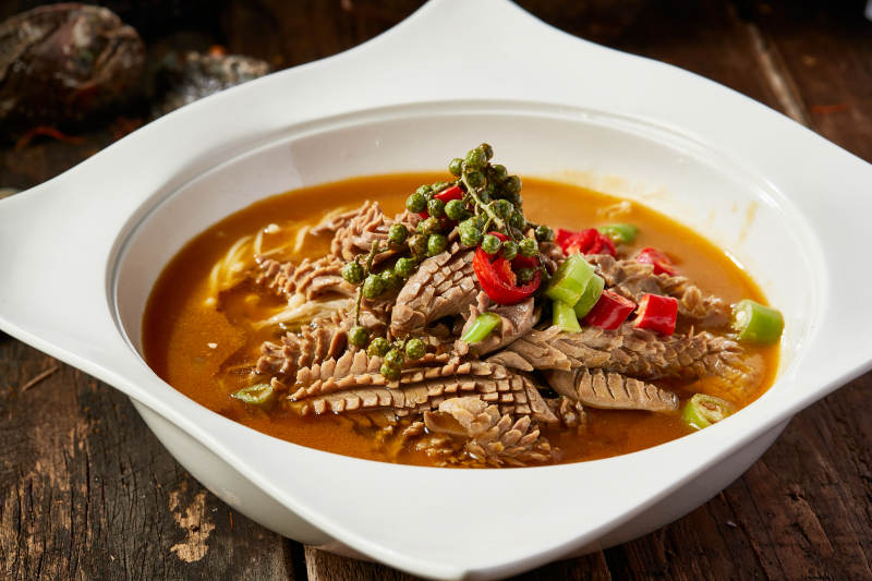 椒麻酸汤猪腰花图片