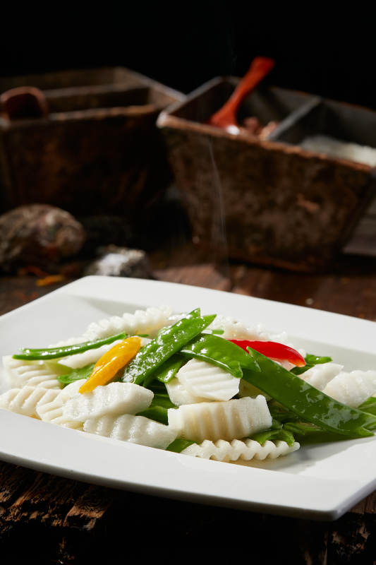 简版粤菜荷塘月色图片