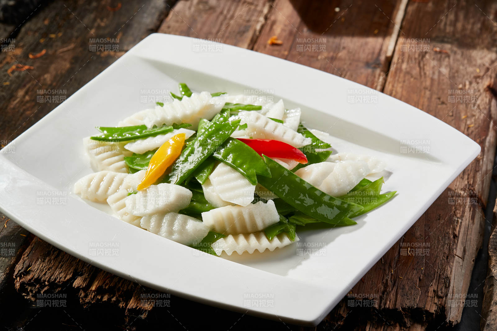 简版粤菜荷塘月色图片