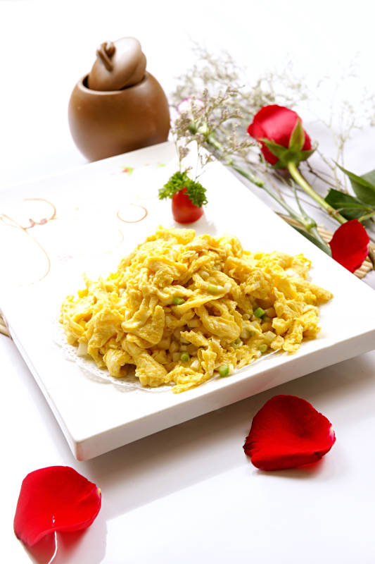 麻油炝炒柴鸡蛋图片