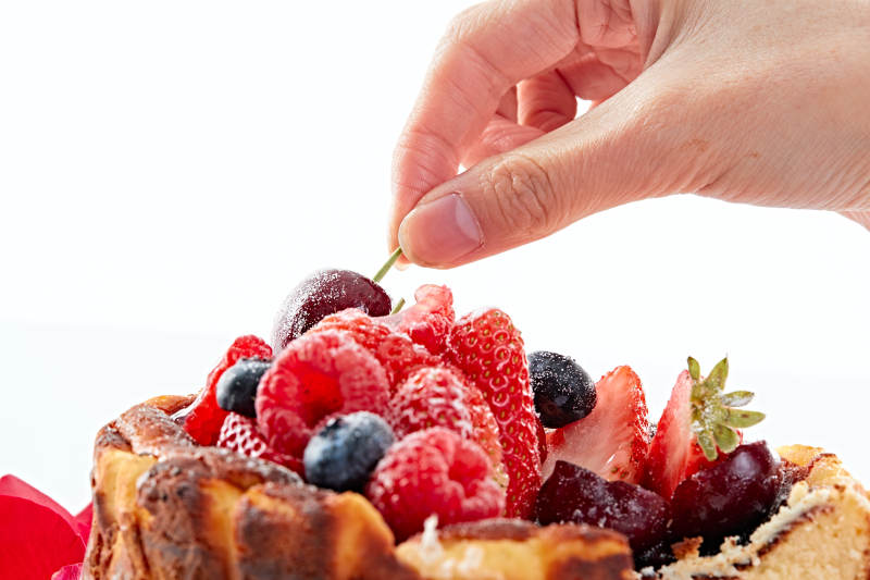 巴斯克芝士风暴鲜果乳酪蛋糕图片