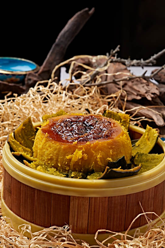 红糖糯米蒸小南瓜图片