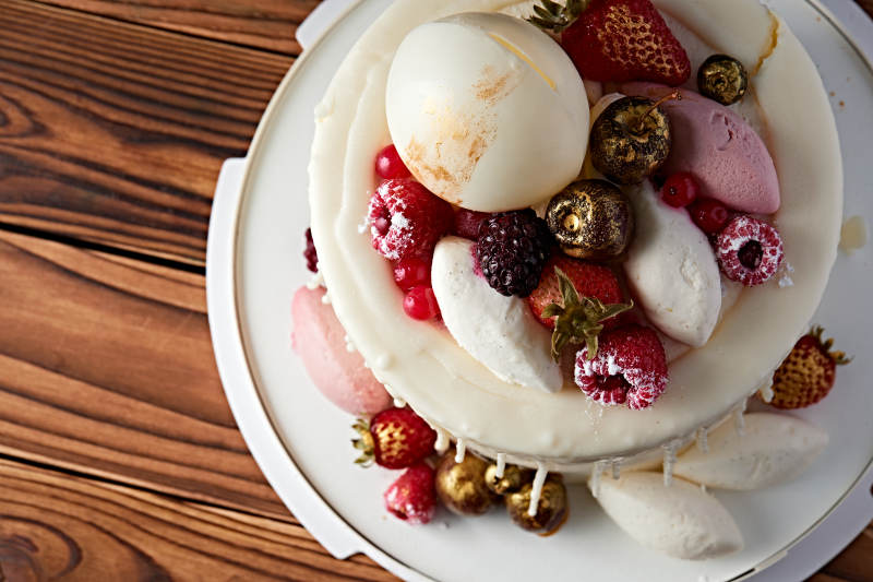 鲜果法式高级奶油慕斯生日婚礼蛋糕图片