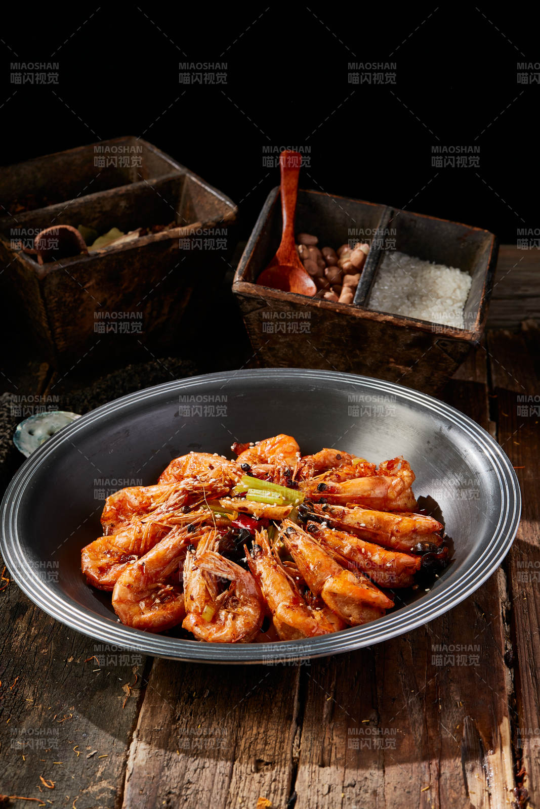 川味麻辣香锅虾图片