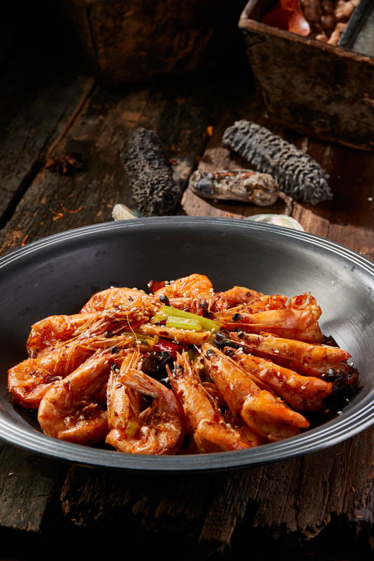 川味麻辣香锅虾图片