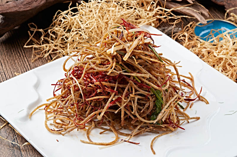 椒盐干炸海龙鱼图片