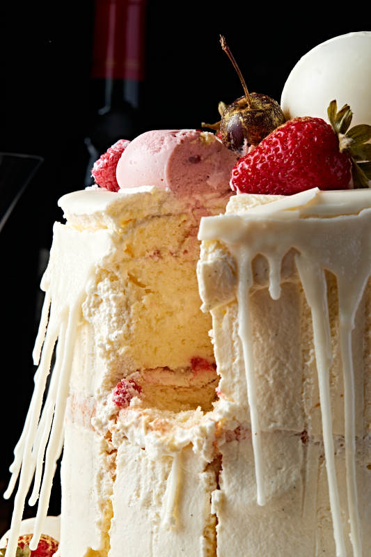 鲜果法式高级奶油慕斯生日婚礼蛋糕图片